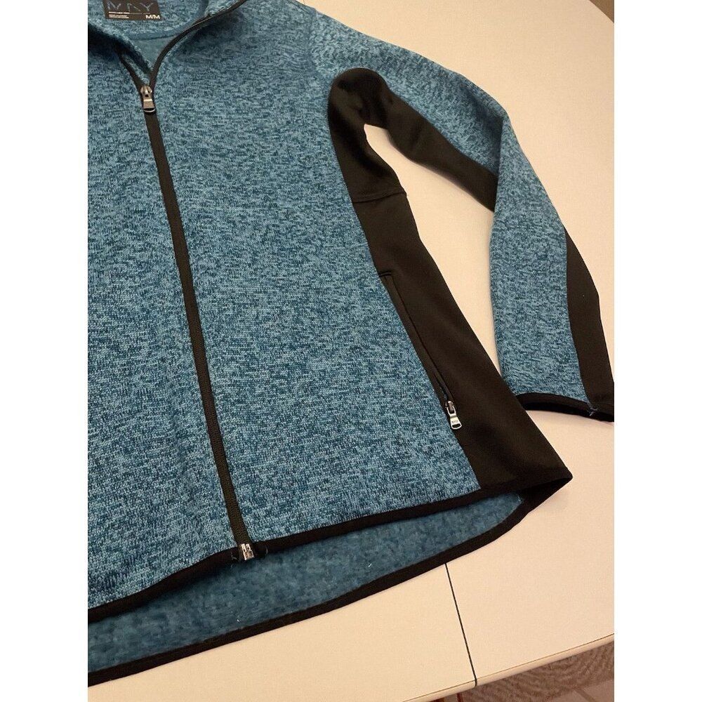 MNY Marc New York Andrew Marc Women's Knit Sweater/Jacket, H. Teal, Medium - Picture 8 of 10